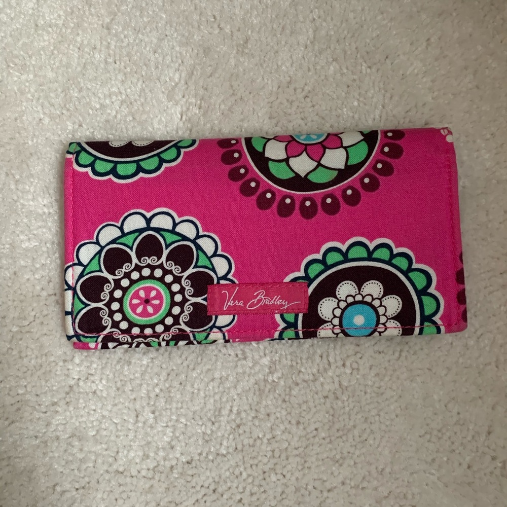 Vera Bradley | pink and green nwot wallet